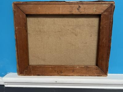 SIGNED MODERNIST THREE BLIND MICE OIL PAINTING