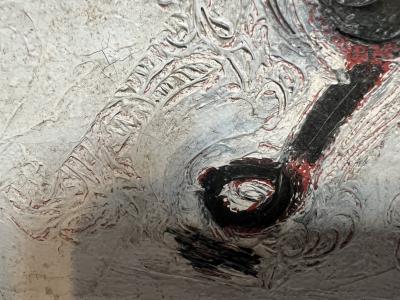 SIGNED MODERNIST THREE BLIND MICE OIL PAINTING