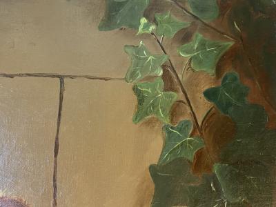 SIGNED VICTORIAN PAINTING THE MOUSERS DATED 1884