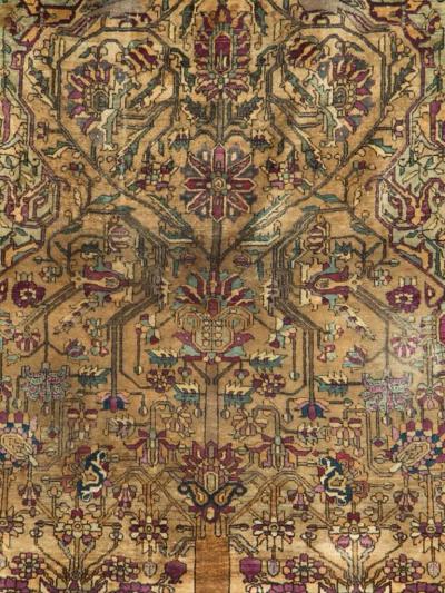 SILK ANTIQUE PERSIAN FEREGHAN ACCENT RUG