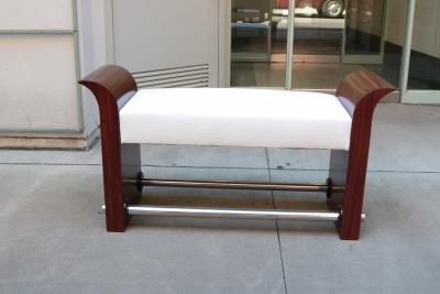 SINGLE ART DECO BENCH