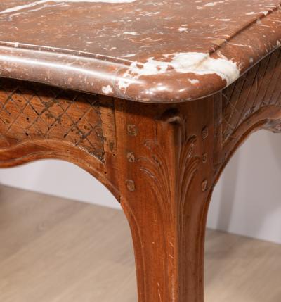 SMALL LOUIS XV PROVEN AL MARBLE TOPPED CENTRE TABLE