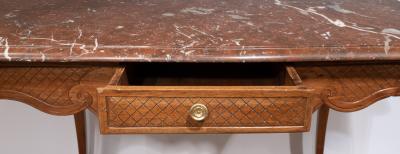 SMALL LOUIS XV PROVEN AL MARBLE TOPPED CENTRE TABLE