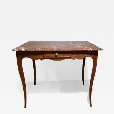 SMALL LOUIS XV PROVEN AL MARBLE TOPPED CENTRE TABLE