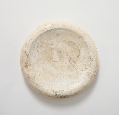 SMALL TRAVERTINE SHALLOW BOWL