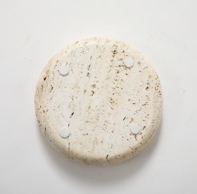 SMALL TRAVERTINE SHALLOW BOWL