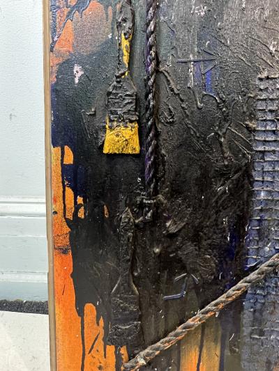 SO IT GOES MIXED MEDIA MODERN PAINTING