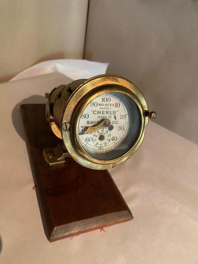 SOLID BRASS SHIPS LOC WALKERS CHERUBS MARK II KNOT METER