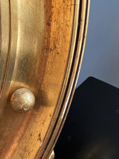 SPECTACULAR GILT FEDERAL STYLE CONVEX ROUND MIRROR
