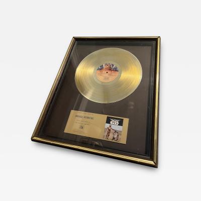 STAR WARS MOTION PICTURE ALBUM GOLD RECORD THANK YOU AWARD