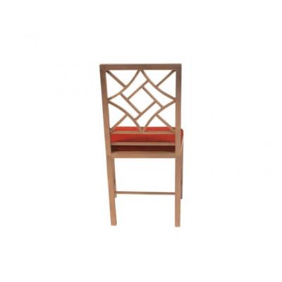 STEEL CHINESE CHIPPENDALE SIDE CHAIR