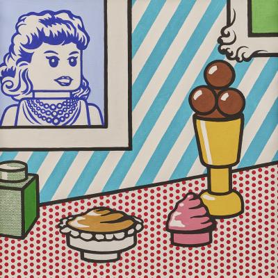 STEFANO BOLCATO Still Life with Portrait Roy Lichtenstein 