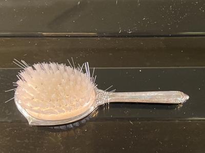 STERLING SILVER BABY BRUSH AND COMB IN GIFT BOX