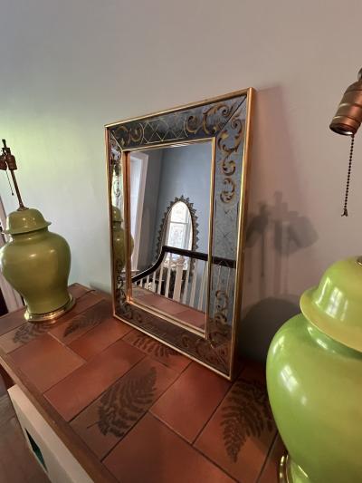STUNNING ITALIAN EGLOMAISE MIRROR