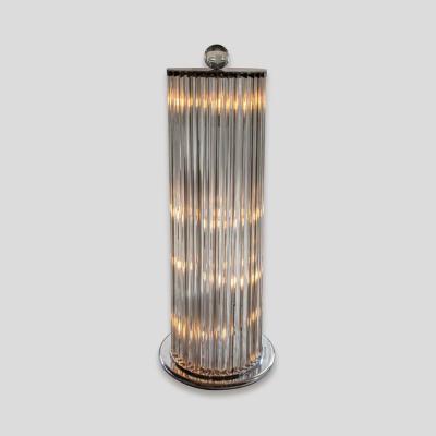 STUNNING MURANO TRIEDRI GLASS COLUMN FLOOR LAMP