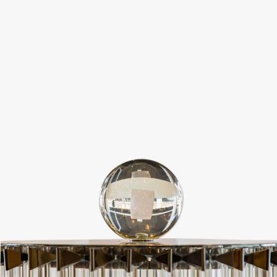 STUNNING MURANO TRIEDRI GLASS COLUMN FLOOR LAMP