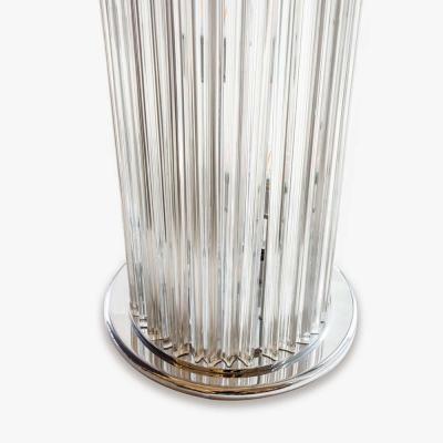 STUNNING MURANO TRIEDRI GLASS COLUMN FLOOR LAMP