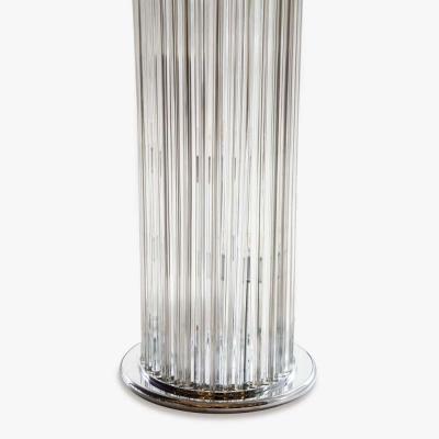 STUNNING MURANO TRIEDRI GLASS COLUMN FLOOR LAMP
