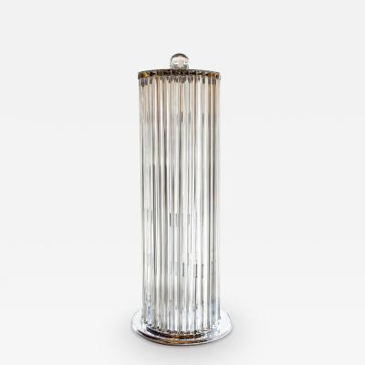 STUNNING MURANO TRIEDRI GLASS COLUMN FLOOR LAMP