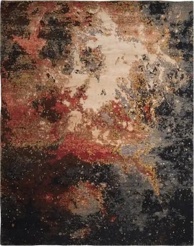 SURFACE Hand knotted Wool and Silk Rug