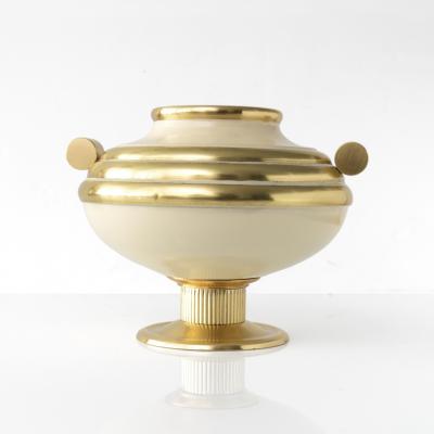 SWEDISH ART DECO POLISHED AND LACQUERED URN VASE
