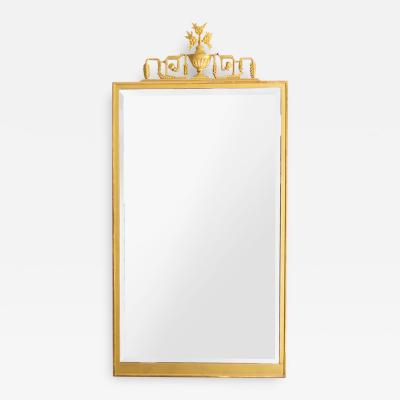 SWEDISH GRACE ART DECO GILT WOOD MIRROR