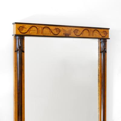 SWEDISH GRACE ART DECO MARQUETRY FRAME MIRROR CIRCA 1920S