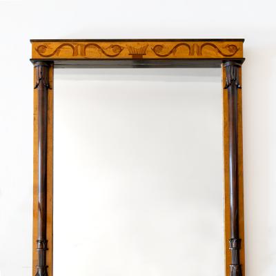 SWEDISH GRACE ART DECO MARQUETRY FRAME MIRROR CIRCA 1920S