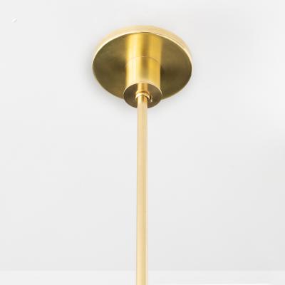 SWEDISH GRACE BRASS GLOBE CHANDELIER WITH 3 ARMS