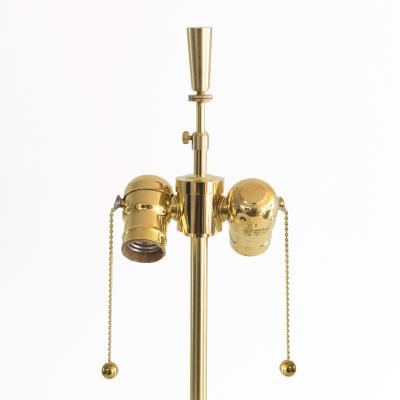 SWEDISH GRACE BRASS LAMP WITH MERMAIDS DOLPHINS