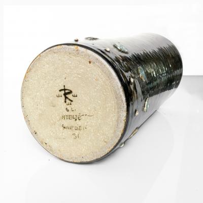 SYLVIA LEUCHOVIOUS SYLVIA LEUCHOVIUS hand thrown VASE for RORSTRAND Sweden 1960