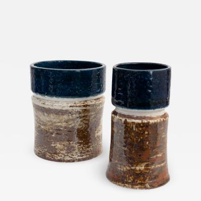 SYLVIA LEUCHOVIOUS TWO SYLVIA LEUCHOVIUS UNIQUE VASES RORSTRAND