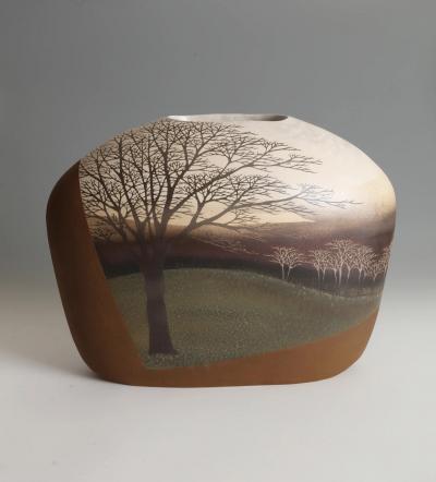 Saeki Moriyoshi Landscape Vase 2002