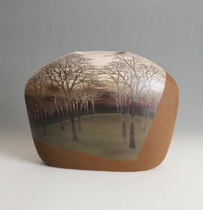 Saeki Moriyoshi Landscape Vase 2002