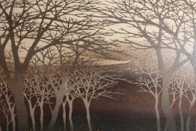 Saeki Moriyoshi Landscape Vase 2002