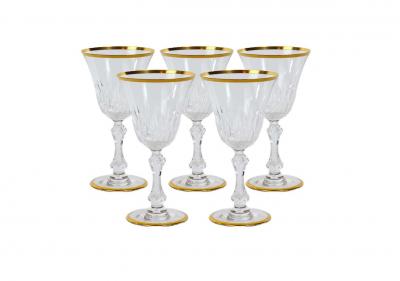 Saint Louis Crystal Gold Trim Tableware Service 12 People