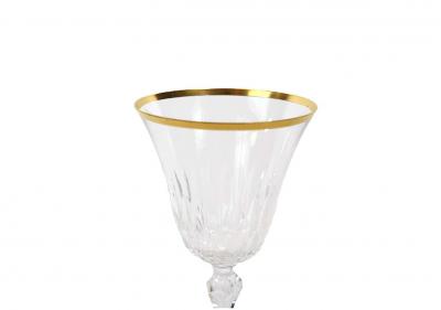 Saint Louis Crystal Gold Trim Tableware Service 12 People