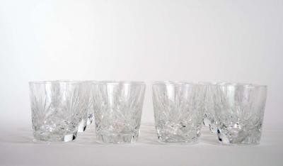 Saint Louis Crystal Old Fashioned Barware Service 12 People