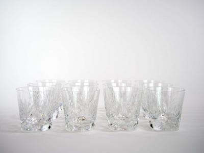 Saint Louis Crystal Old Fashioned Barware Service 12 People