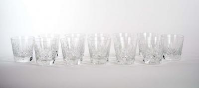 Saint Louis Crystal Old Fashioned Barware Service 12 People