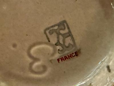 Sainte Radegonde French Art Deco Ceramic Vase with Geometric Design
