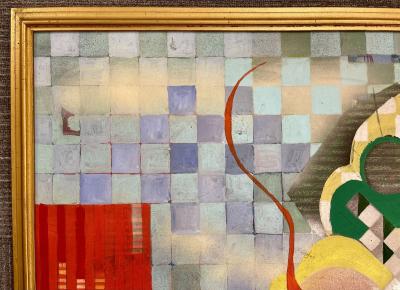 Sallie Whistler Marcucci Abstract Painting Titled Subconscious 