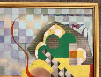 Sallie Whistler Marcucci Abstract Painting Titled Subconscious 