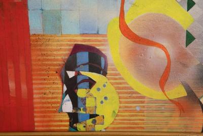 Sallie Whistler Marcucci Abstract Painting Titled Subconscious 
