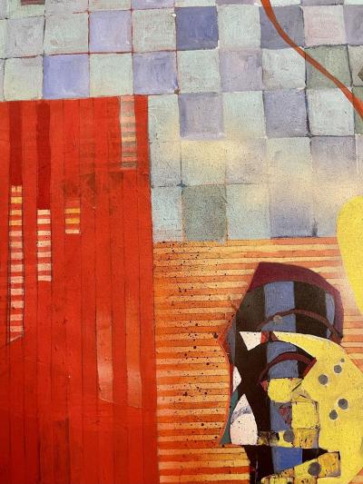 Sallie Whistler Marcucci Abstract Painting Titled Subconscious 