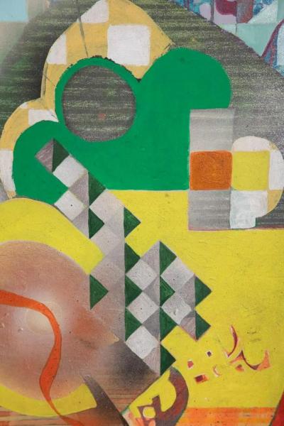 Sallie Whistler Marcucci Abstract Painting Titled Subconscious 