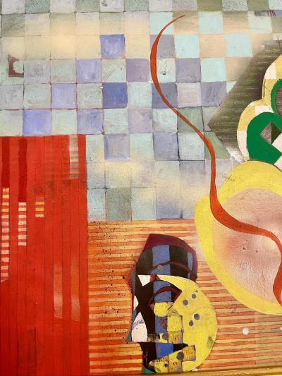 Sallie Whistler Marcucci Abstract Painting Titled Subconscious 