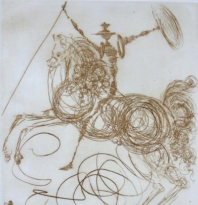 Salvador Dal 1964 Salvador Dali Don Quixote Engraving Signed EA Epreuve dArtiste 