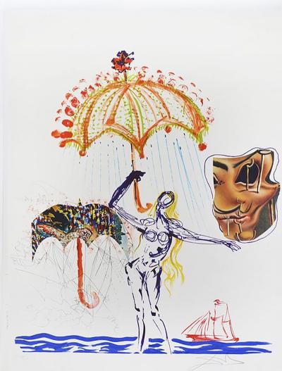 Salvador Dal Anti Umbrella with Atomized Liquid by SALVADOR DALI