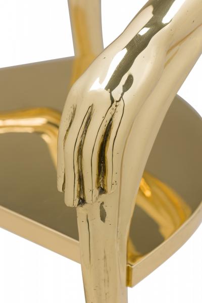 Salvador Dal Barcelona Design Salvador Dali Sculptural Solid Polished Brass Leda Armchair